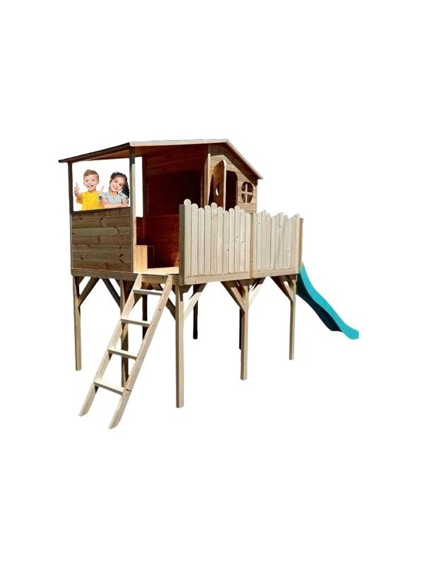 Casuta de gradina pentru copii Univers pe piloni